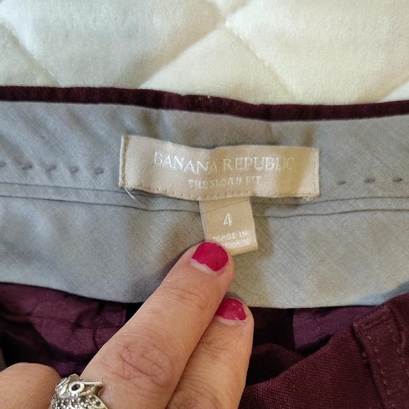 Banana Republic Purple Straight Leg Pants - Picture 2 of 13